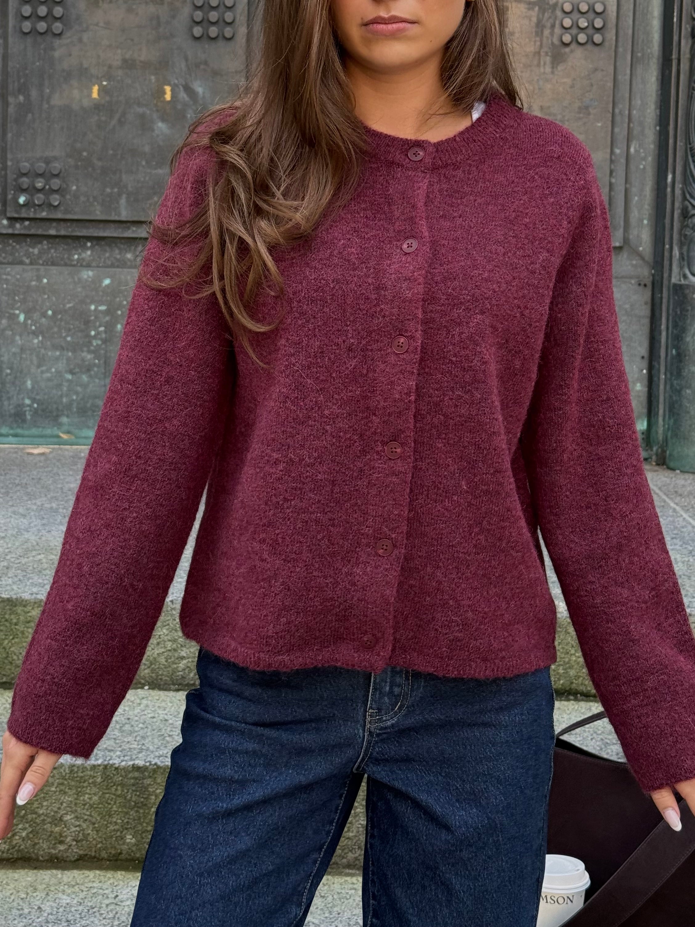 SLWLULU Knitted Cardigan - Tawny Port